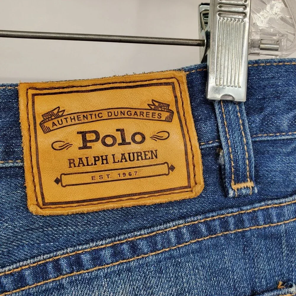 Polo Ralph Lauren Hemmed Men's‎ Straight Leg Everyday Denim Jeans Size 36